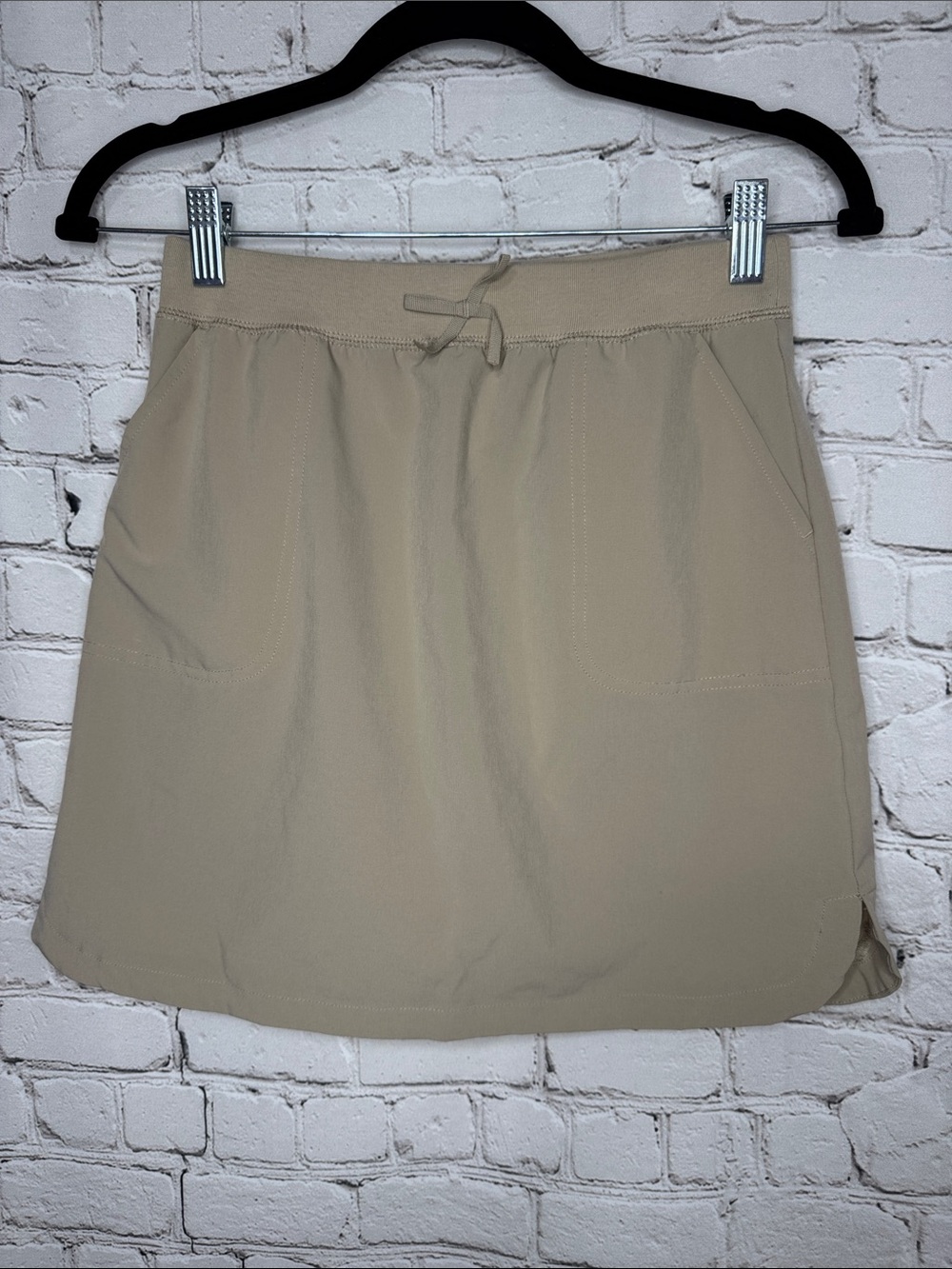 Nautica Girls Tan Uniform Skirt Skort Size 14